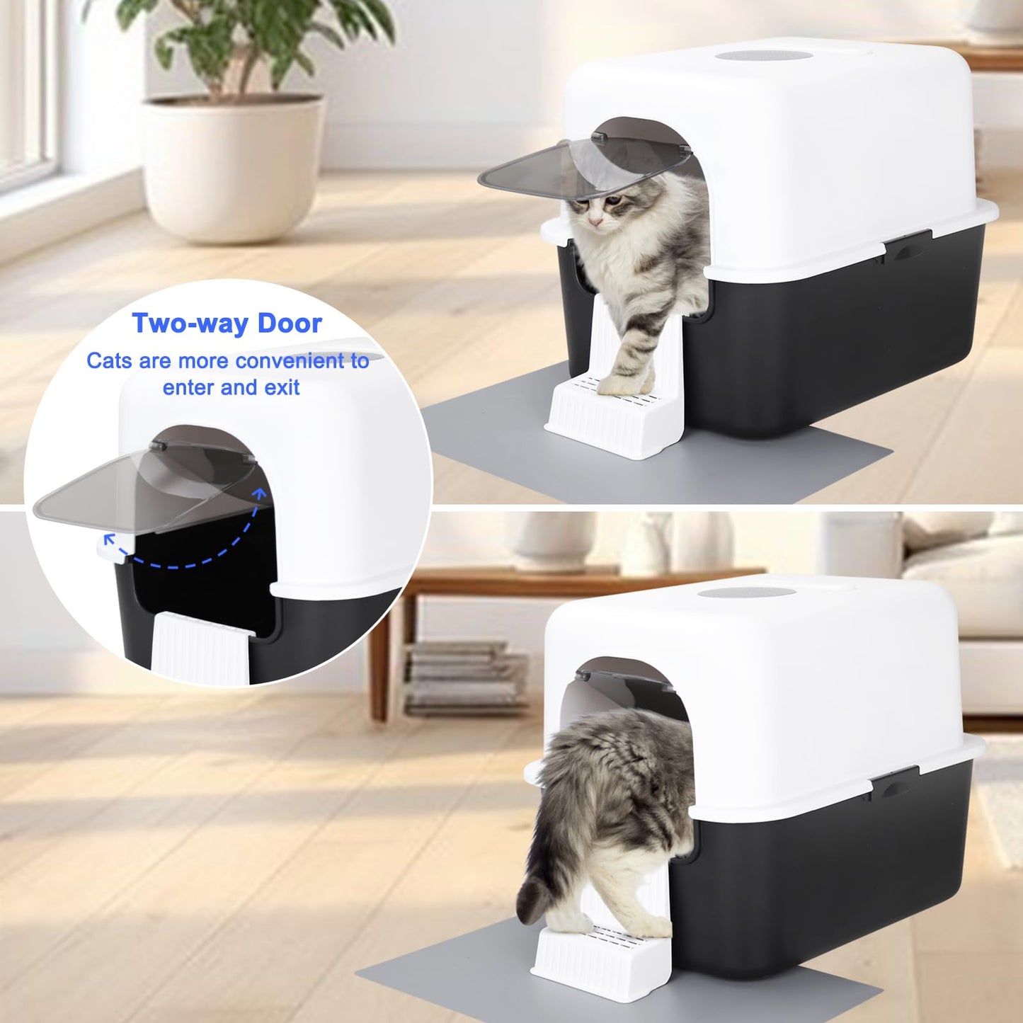 Sfozstra Enclosed Cat Litter Box: Splash Resistant. Chosen for real quality, fits naturally into