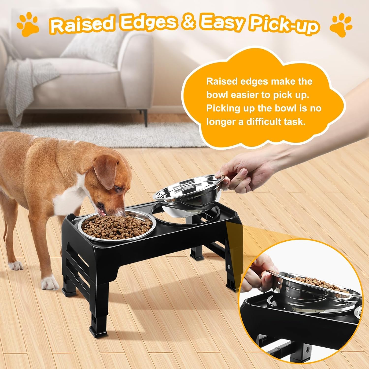 COMESOON Elevated Dog Bowls for Small Medium Dogs. Chosen for real quality, fits naturally into