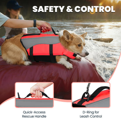 VIVAGLORY Dog Life Jacket with Removable Front Float. Chosen for real quality, fits naturally into