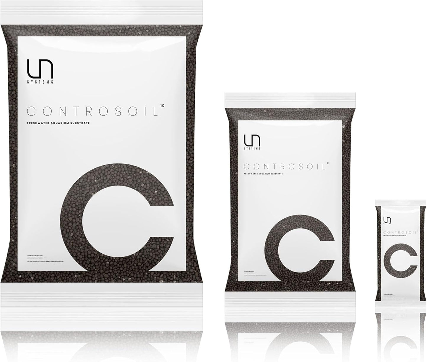 Ultum Nature Systems Controsoil - Freshwater Aqua Soil Substrate for Fish, Shrimp, Live Plant Propagation and Aquascaping - 6.8pH Low Ammonia, Volcanic Ash - Black, Normal (3 Liter | 6LB)