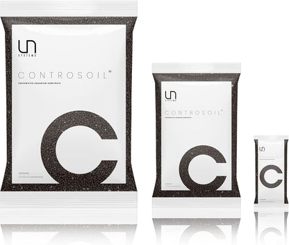 Ultum Nature Systems Controsoil - Freshwater Aqua Soil Substrate for Fish, Shrimp, Live Plant Propagation and Aquascaping - 6.8pH Low Ammonia, Volcanic Ash - Black, Normal (1 Liter | 2LB)