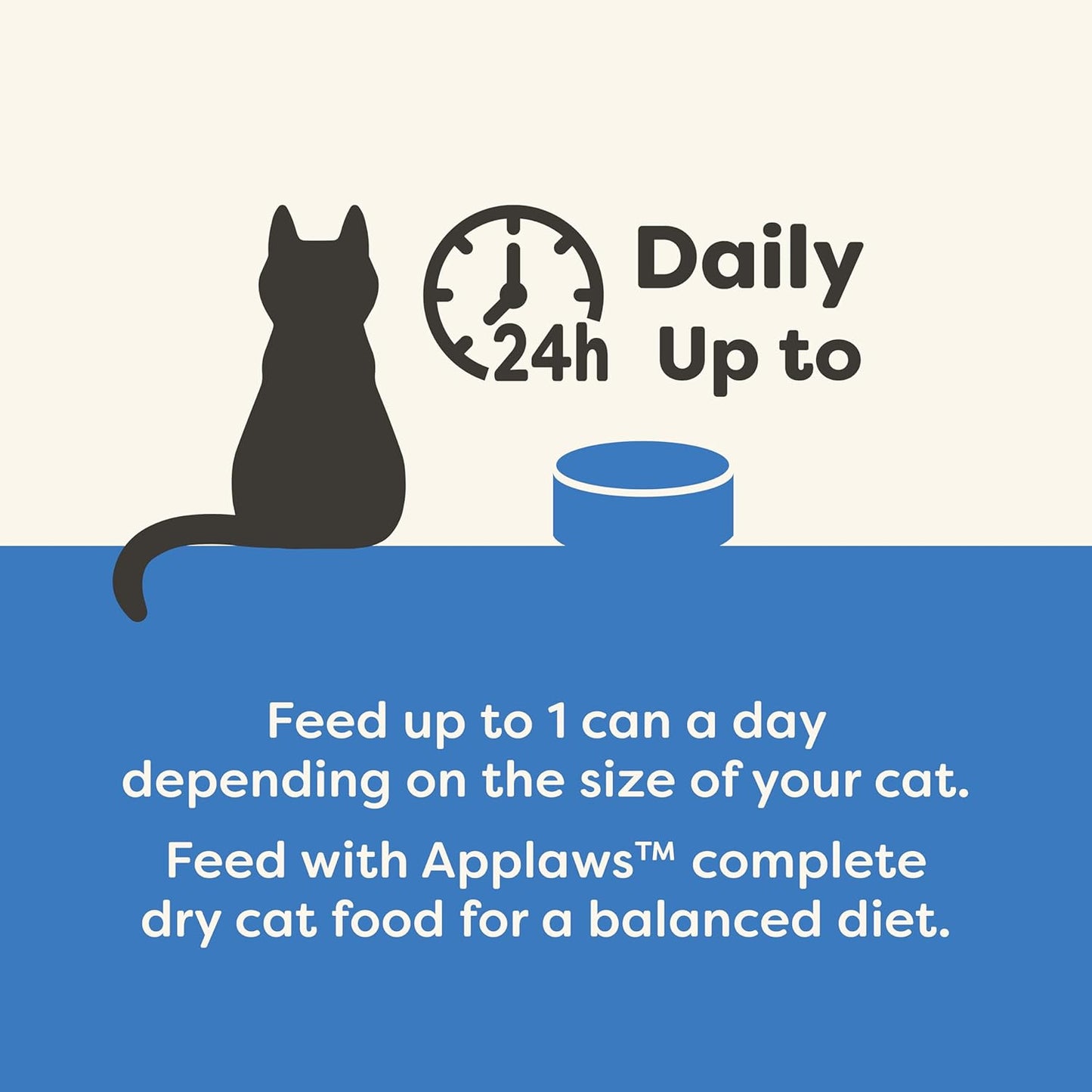 Applaws Natural Wet Cat Food, 24 Count, Limited Ingredient Canned Wet Cat Food, Tuna Fillet with Seaweed in Broth, 5.5oz Cans