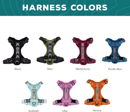 Wilderdog Lightweight Dog Harness with Reflective Straps - Medium - Lilac