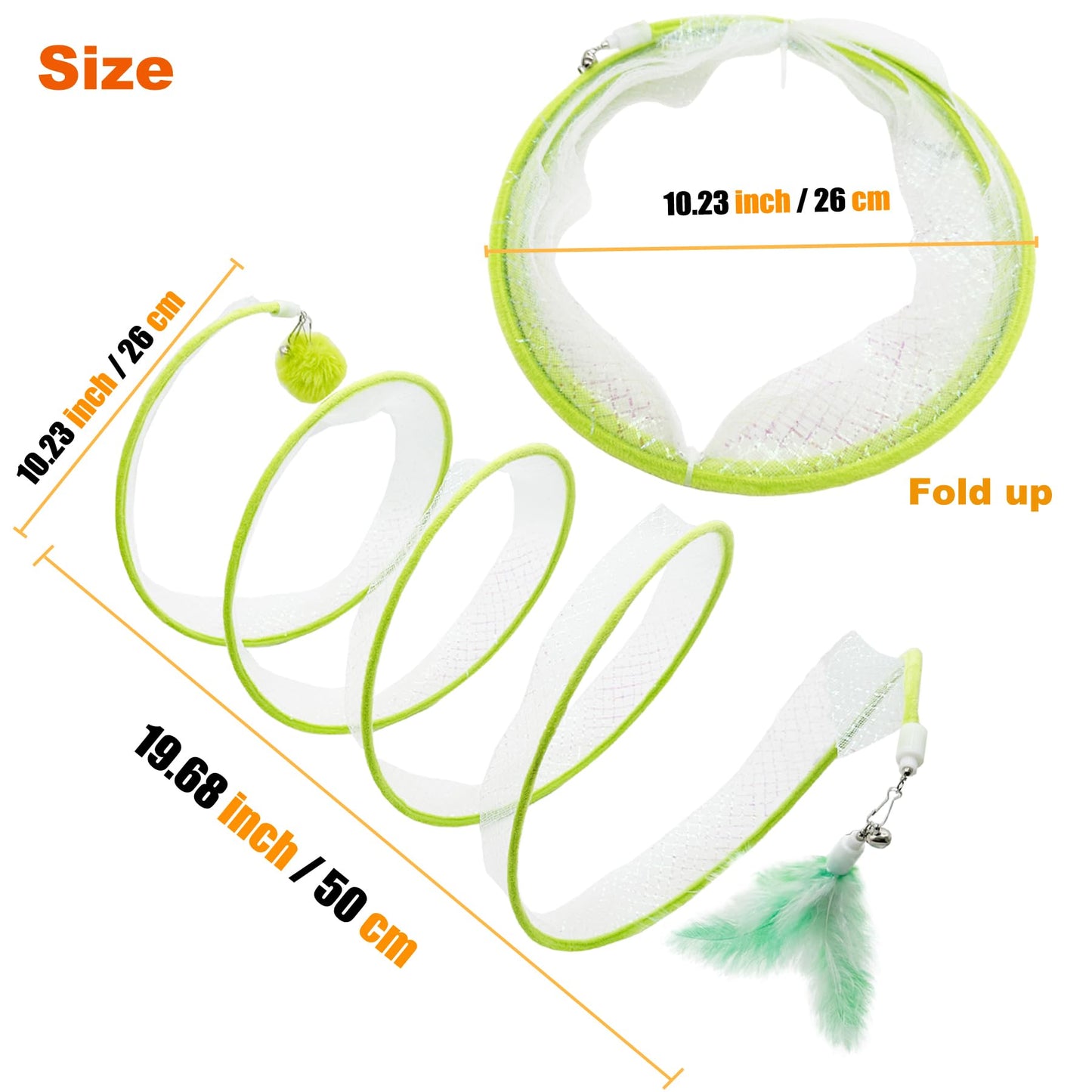 Self Play Cat Hunting Spiral Tunnel Toy. Chosen for real quality, fits naturally into modern pet