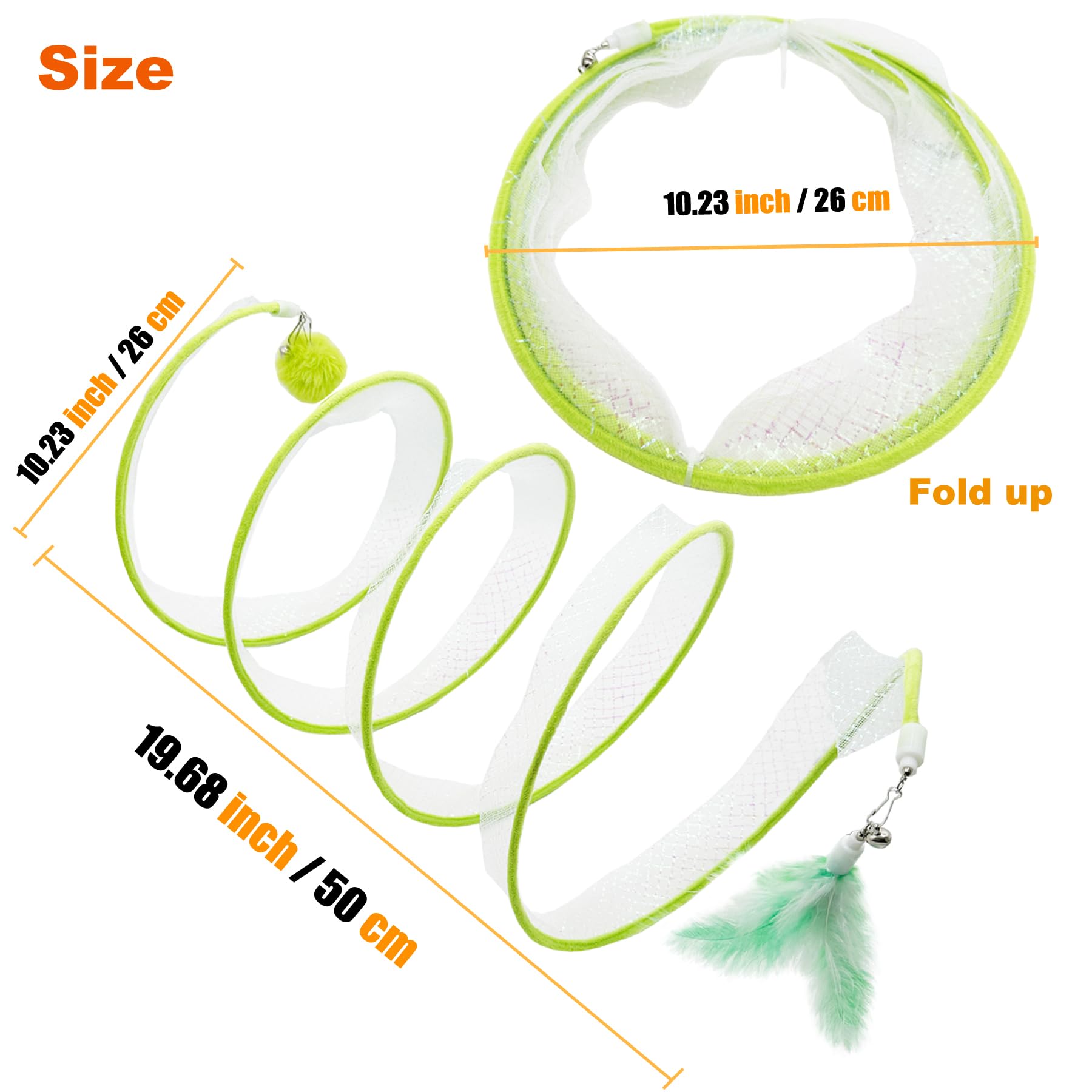 Self Play Cat Hunting Spiral Tunnel Toy. Chosen for real quality, fits naturally into modern pet