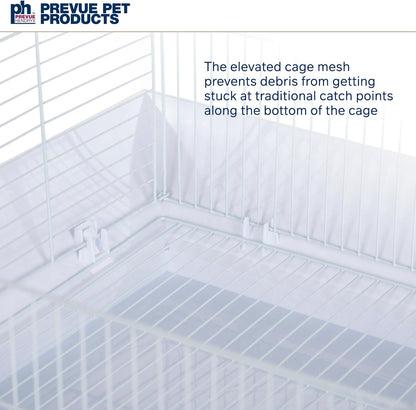 Prevue Hendryx Clean Life Playtop Cage, White, 1/2" (SP851W/W)