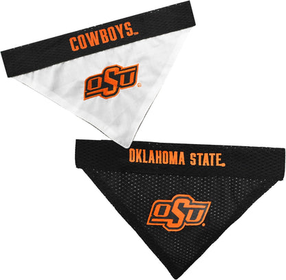 Pets First Collegiate Pet Accessories, Reversible Bandana, Oklahoma State Cowboys, Large/X-Large