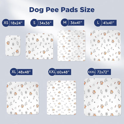 Washable Pee Pads for Dogs, 2 Pack Large 48"x48" Super Absorbent Reusable Pads for Dog Training Pads, 100% Waterproof Non-Slip Pee Pads Whelping Pads Dog Playpen Pads Crate Mat Bed Pads Dog Products