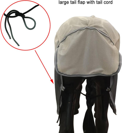 BARN & STABLE Breathable and UV Protective Horse Fly Sheets Tear-Resistant Mesh Fly Sheets for Horse Comfy Equine Summer Sheets with Removable Web Leg Straps