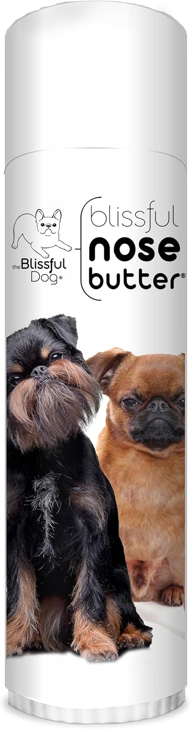 The Blissful Dog Brussels Griffon Nose Butter for Dry, Cracked Skin, Lick-Safe Dog Nose Balm with