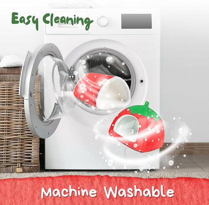 Guinea Pig Hideout with Tunnel, Washable Chinchilla House Bed, Fleece Hideaway, Enrichment Toys, and Cage Accessories for Ferret Hedgehog Small Animal