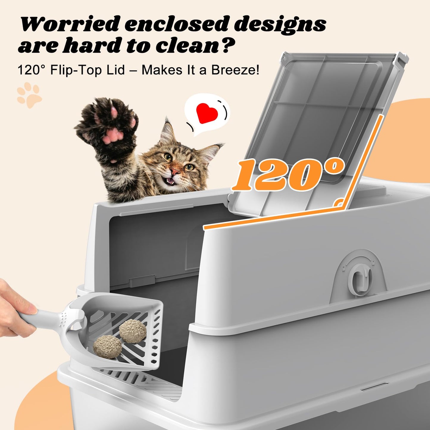 Stainless Steel Litter Box with Lid | Extra Large. Chosen for real quality, fits naturally into