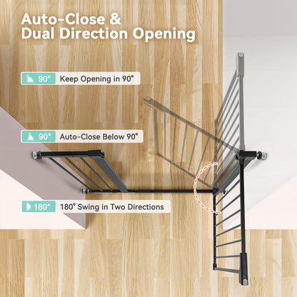 COMOMY 36" Extra Tall Baby Gate for Stairs. Chosen for real quality, fits naturally into modern pet