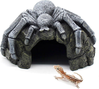 Reptile Rock Cave Hideouts Terrarium Habitat Decor Gecko Tank Accessories for Fish, Reptiles, Amphibians,Frogs, Snakes,Lizards,Shrimps, Spiders and Small Animals Crab