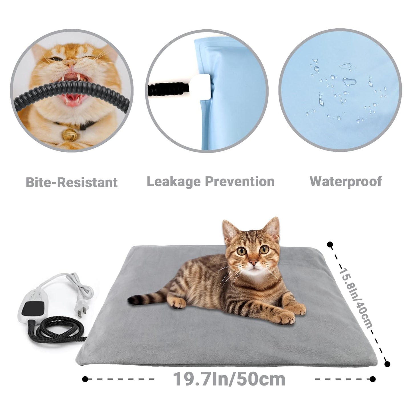 TinyWiz Pet Heating Pad for Cats Dogs with Temp. Chosen for real quality, fits naturally into