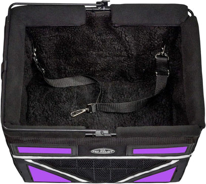 TRAVELIN K9 Pet-Pilot MAX Dog Bicycle Basket Carrier | 8 Color Options for Your Bike (Purple)