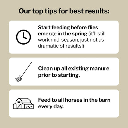 Formula 707 MultiFly Feed-Thru Fly Control Pellets for Horses - Palatable & Safe Fly Population Reduction (10 lb Bag - 182 Servings)