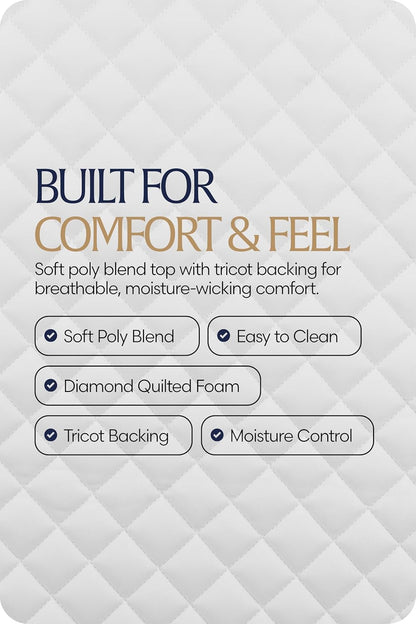 Equinavia Harstad Dressage Saddle Pad | Classic & Durable | Moisture-Wicking Tricot Backing