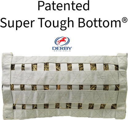 Derby Originals Top Load Hay Bag with Super Tough Bottom and 6 Month Warranty (Pink/Turquoise)