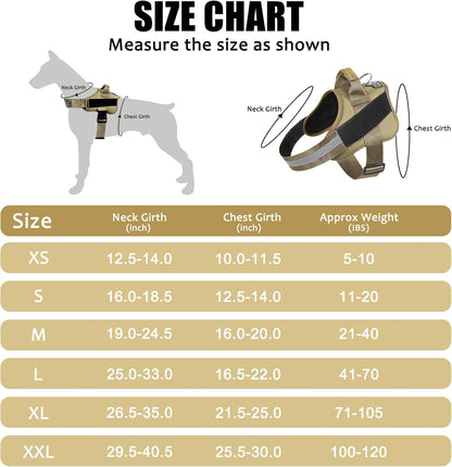 Bolux Dog Harness, No-Pull Reflective Dog Vest, Breathable Adjustable Pet Harness with Handle for Outdoor Walking - No More Pulling, Tugging or Choking