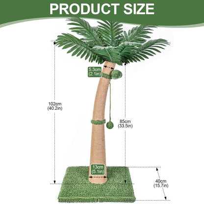 40'' Tall Cat Scratching Post Cat Tree. Chosen for real quality, fits naturally into modern pet