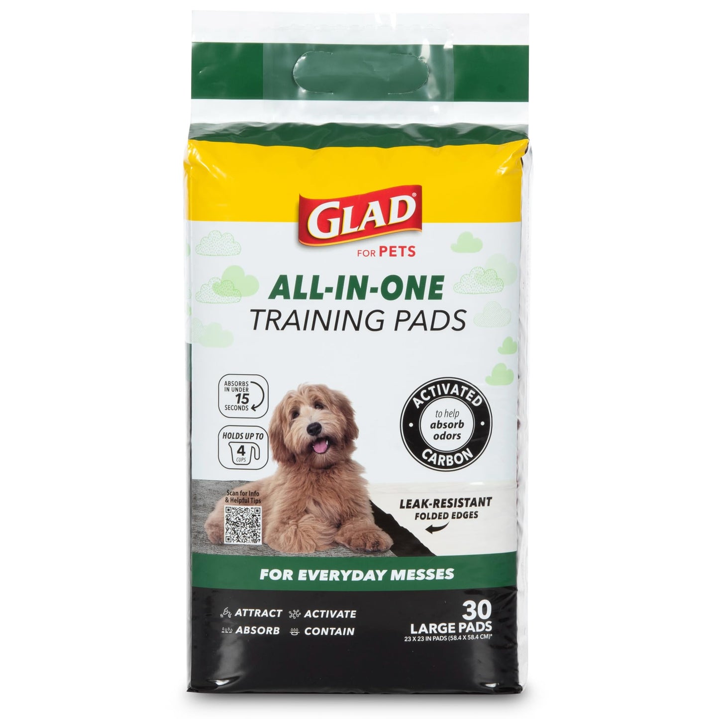 Glad for Pets Activated Carbon Disposable Dog Training. Chosen for real quality, fits naturally
