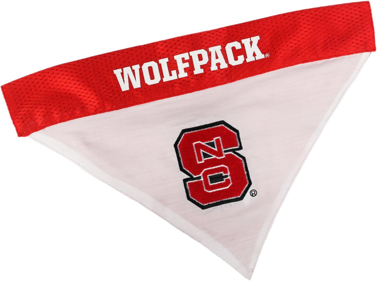 Pets First Collegiate Pet Accessories, Reversible Bandana, North Carolina State Wolfpack, Small/Medium