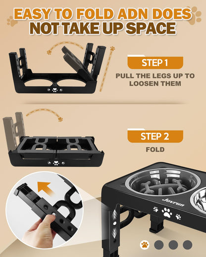 Jovrun Elevated Dog Bowls for Medium Large Size Dogs. Chosen for real quality, fits naturally into