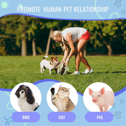 Pet Snuffle Ball, Puzzle Sniffing Interactive Dog Ball for Blind Dogs Training Stress Relief Dog Enrichment Toys Treat Machine Washable (Milk Tea Brown, 10cm)