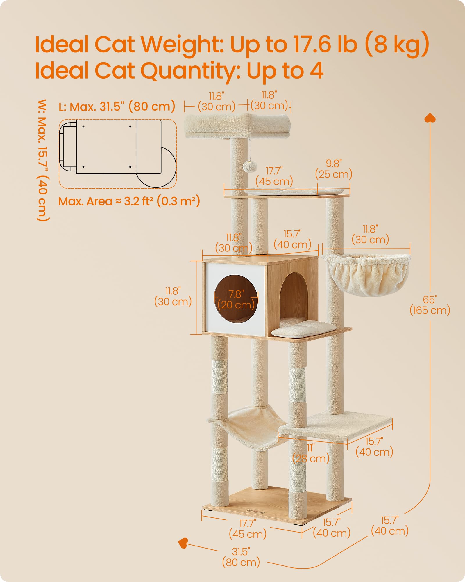 Feandrea Cat Tree. Chosen for real quality, fits naturally into modern pet homes.