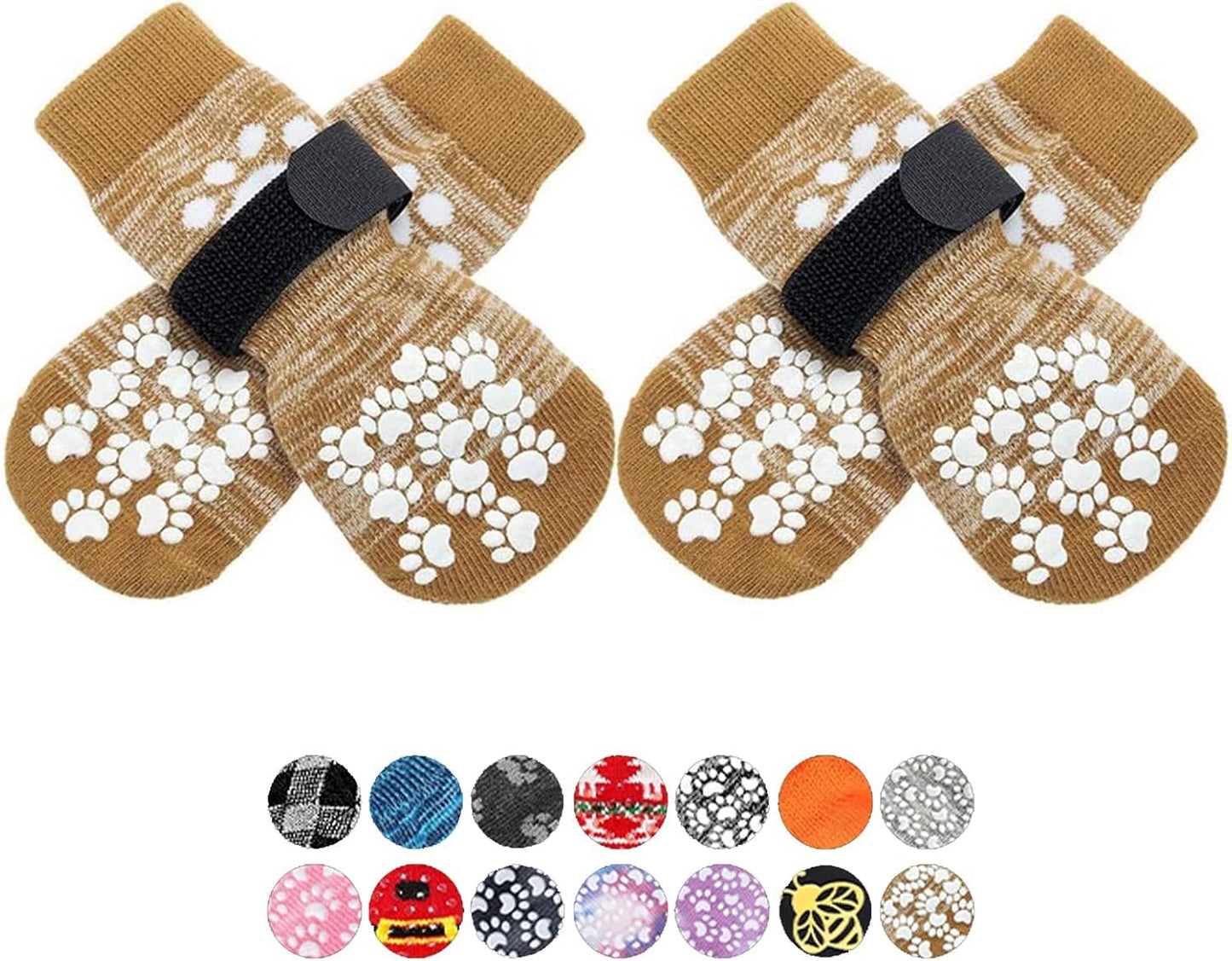 EXPAWLORER Anti Slip Dog Socks to Prevent Licking Paws. Chosen for real quality, fits naturally