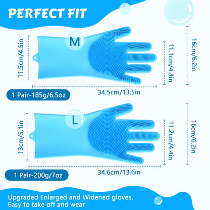 Pecute Silicone Pet Grooming Gloves for Washing Cats. Chosen for real quality, fits naturally into