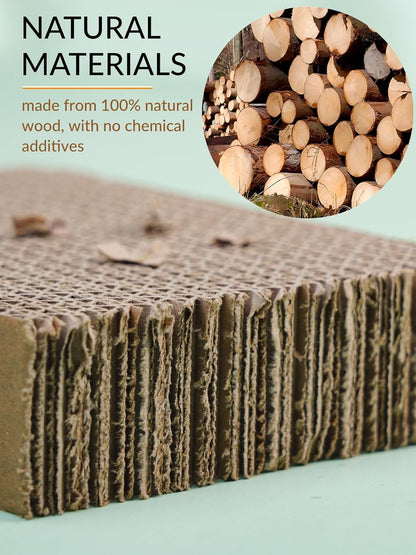 12.3 Inch Paper Bird Toys, Bird Platform, Parrot Toy, Help Birds Clean Beak, Release Stress, Reduce Boredom - Suitable for Budgie, Cockatiel, Lovebird, and Other Small to Medium-Sized Pet Birds