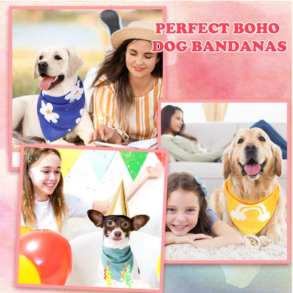 Huhumy 100 Pcs Boho Dog Bandanas Bulk Pet Bibs. Chosen for real quality, fits naturally into modern