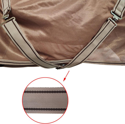 BARN & STABLE Breathable and UV Protective Tear-Resistant Mesh Horse Fly Sheet Comfy Equine Summer Sheet with Removable Web Leg Straps