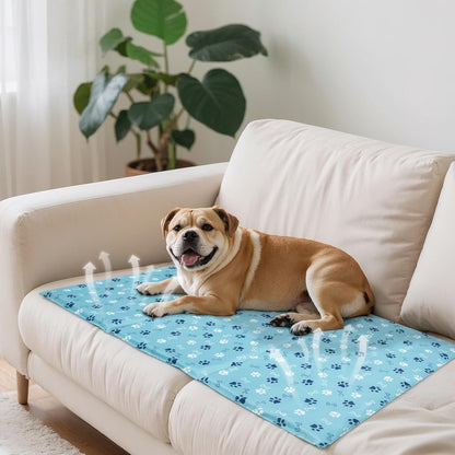 Ownpets Dog Cooling Mat, Large 39 x 23 Inch Thick and Waterproof Cooling Pad for Summer, Water-Filled Pet Mat for Large Dogs, Leakproof Design for Crate, Bed, Sofa, Floor and Car Seat