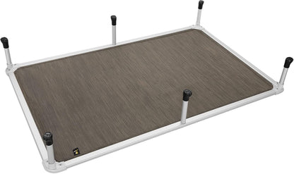 Veehoo Chew Proof Elevated Dog Bed - Cooling Raised Pet Cot - Silver Aluminum Frame and Durable Teslin Mesh Fabric, Unique Designed No-Slip Feet for Indoor or Outdoor Use, Brown, XX-Large, CWC2003