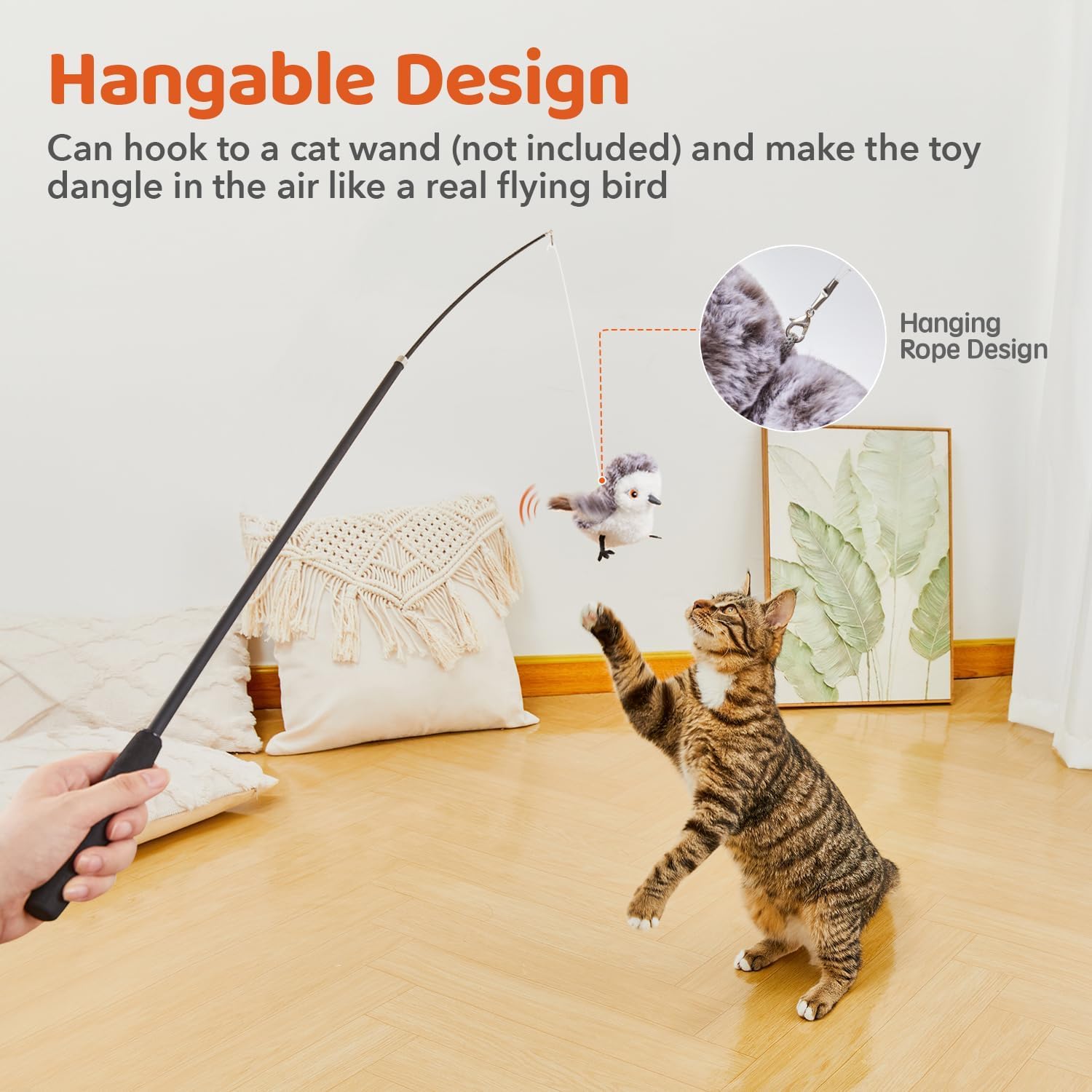 Potaroma Cat Toys Flapping Bird. Chosen for real quality, fits naturally into modern pet homes.