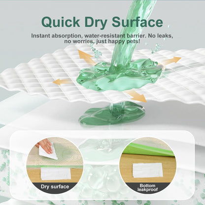 Dog Pee Pads with Adhesive Strips 50Count, 19"X30" Extra Large Disposable Pee Pads for Dogs, Non-Slip Puppy Training Pads for Crate/Cage/Carrier