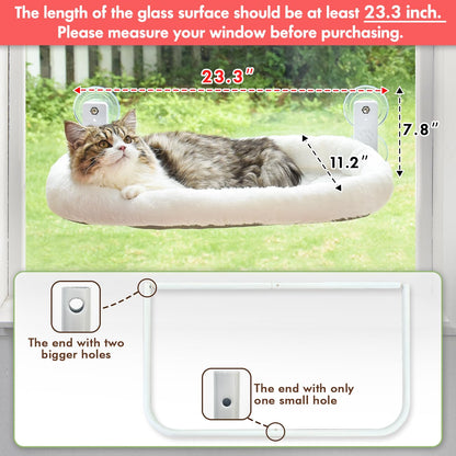 AMOSIJOY Cordless Cat Window Perch. Chosen for real quality, fits naturally into modern pet homes.