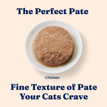 Solid Gold Wet Food Pate Flavorful Feast - 3 Count Sample Pack - Canned Cat Food Made with Real Chicken - Grain Free for Sensitive Stomach & Healthy Living