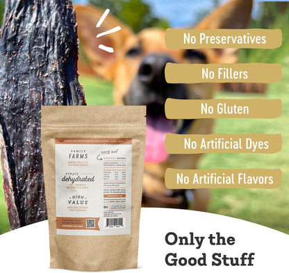 Farm Hounds - Beef Kidney - Premium Natural Beef Kidney Jerky For Dogs - Made From 100% Humanely Raised Cattle - Organ Treat - Great For Training & Treats - No Added Fillers - Made in USA -4oz -2 Pack