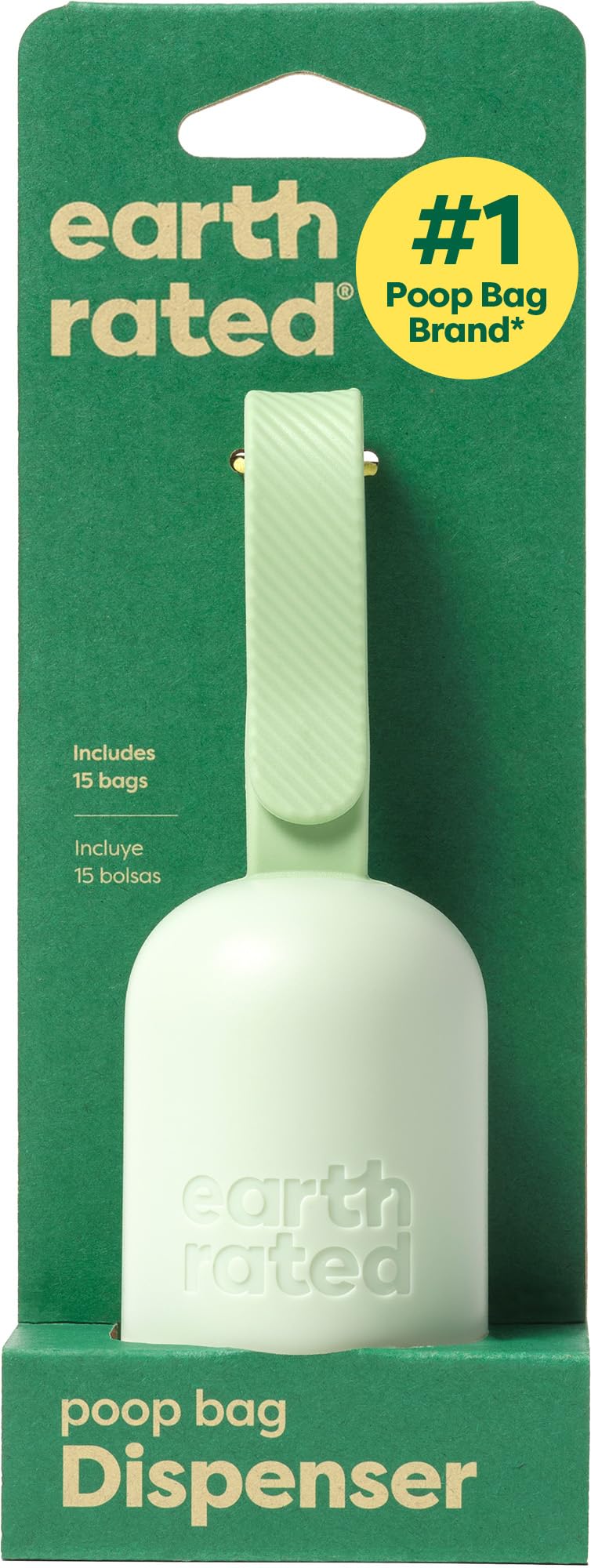 Earth Rated Dog Poop Bag Holder & Leash Dispenser. Chosen for real quality, fits naturally into