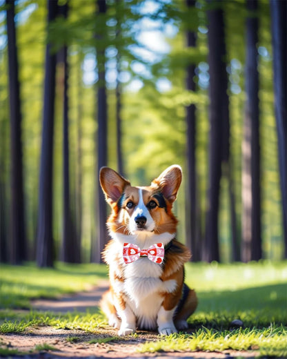 PET SHOW 10 Pack Paw Big Dog Bow Ties for Large Medium Dogs Sliding Collar Attachments Bone Bowties Cute Bowknots Wedding Party Holiday Pet Grooming Accessories(Large)