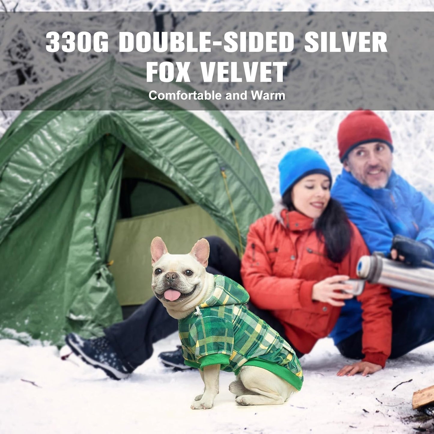 BEAUTYZOO Dog Hoodie Sweaters for Small Medium Large Size Dogs Girls Boys- Premium Quality, Ultra Soft, Superior Comfort Fit, Fleece Lined Hooded Sweatshirt- Cold Weather Pet Clothes Winter Coat,Plaid