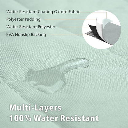 F-color SUV Cargo Liner for Dogs, Water Resistant Pet Cargo Cover Dog Seat Cover Mat for SUVs Sedans Vans with Bumper Flap Protector, Non-Slip, Large Size Universal Fit, Grey