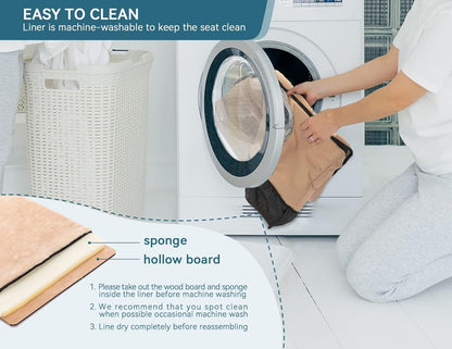 Petsfit Dog Booster Car Seat for Medium Dog or 2 Small Dogs with Patent Buckles, Washable Pad, Upgraded Pet Car Seat for Dogs Up to 45 lbs (Medium, Tan)