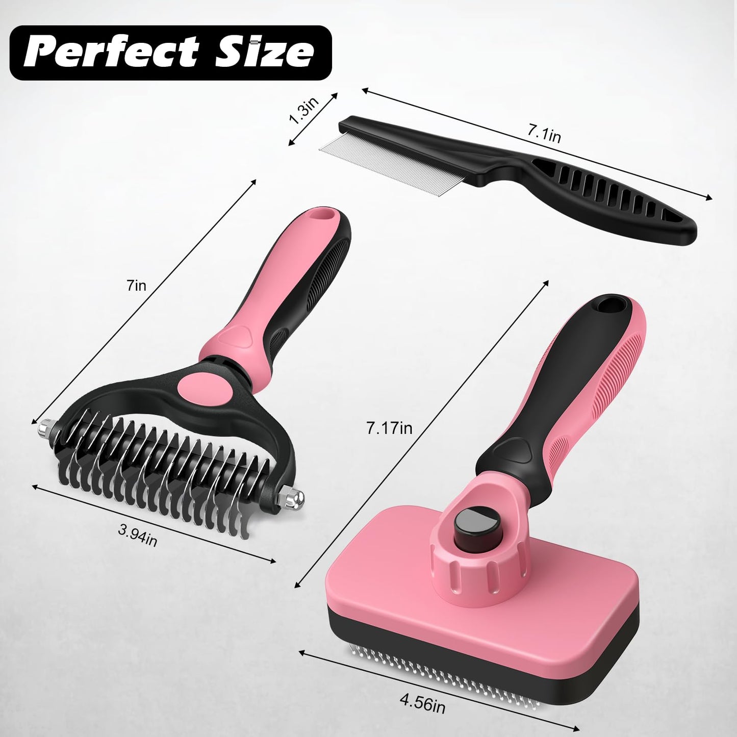 Professional 3PCS Self Cleaning Slicker Brush & Pet. Chosen for real quality, fits naturally into