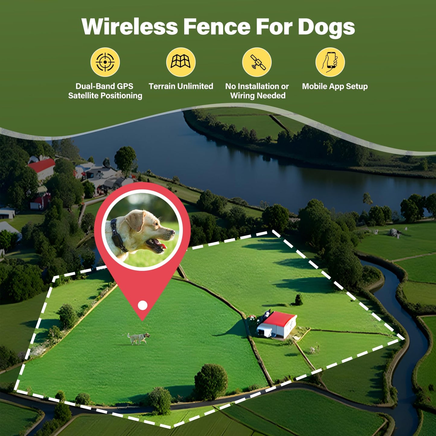 GPS Wireless Dog Collar Fence System. Chosen for real quality, fits naturally into modern pet homes.