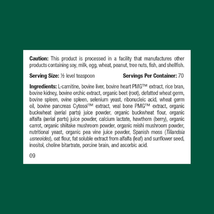 Standard Process Inc. Canine Cardiac Support - Dog Heart Health Supplement - Nutritional Formula to Support Cardiac Function - Pet Health Supplement with Selenium - 100 g